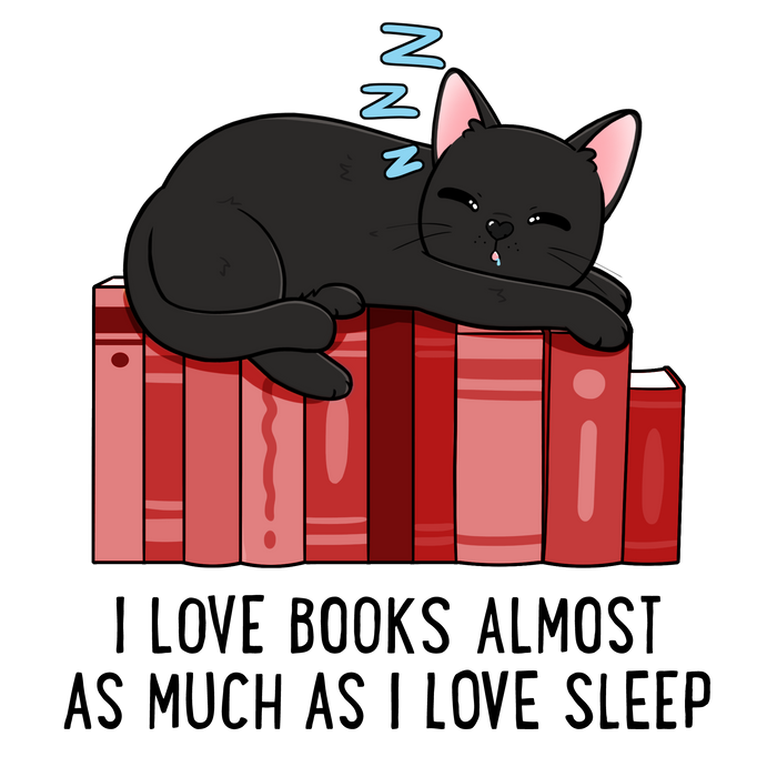 Love Books & Sleep Kitten T-Shirt