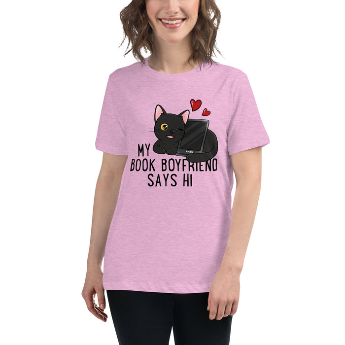 Book Boyfriend Kitten T-Shirt