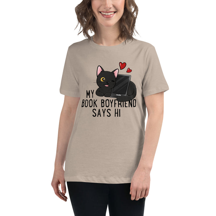 Book Boyfriend Kitten T-Shirt