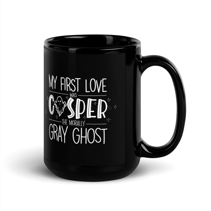 Casper the Morally Gray Ghost Black Mug