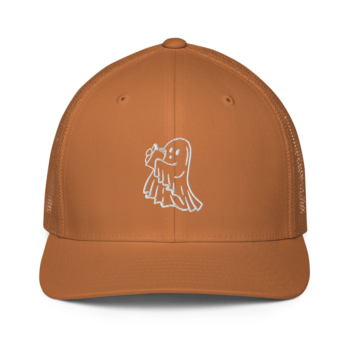 Ghost Reading a Book Closed-back Trucker Cap