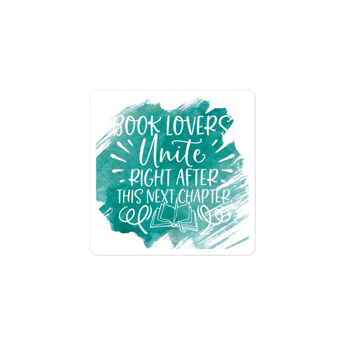 Book Lovers Unite Sticker