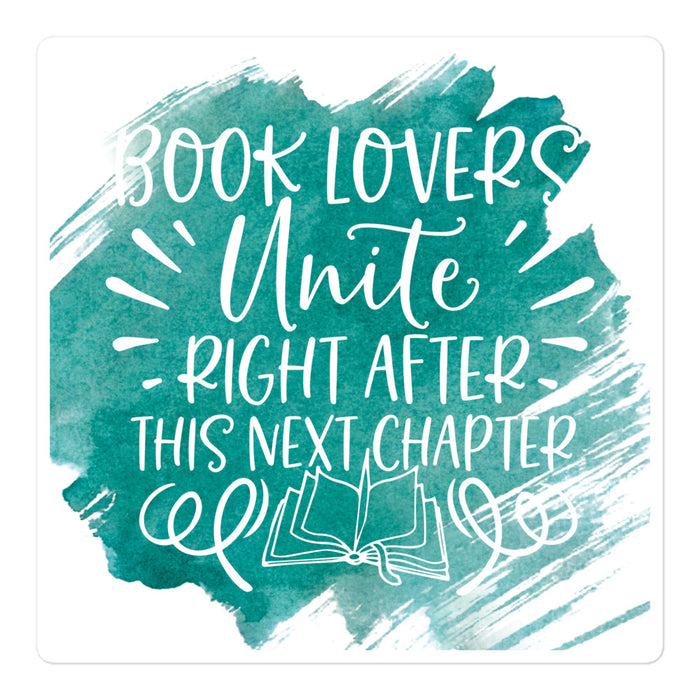 Book Lovers Unite Sticker