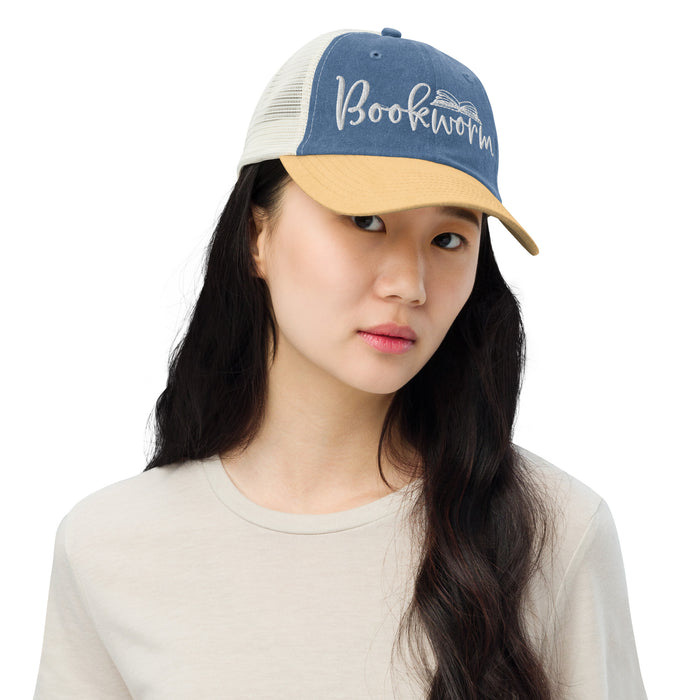 Bookworm Embroidered Cap
