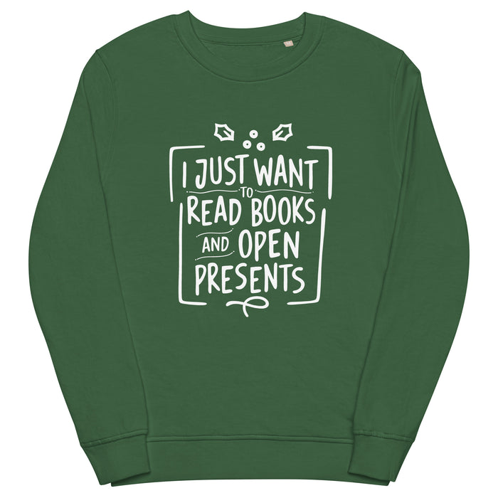 Open Presents and Read Books Sweatshirt